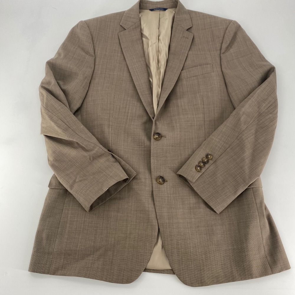 Ralph Lauren Men Wool Suit Jacket Blazer Tan 42R Dillard Exclusive
